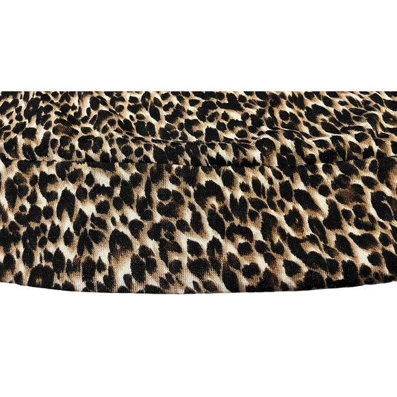 ELEMENTZ DOLMAN SLEEVE, ROUND NECK, TUNIC TOP, WOMENS, PXL, BROWN & TAN ANIMAL - Picture 8 of 11